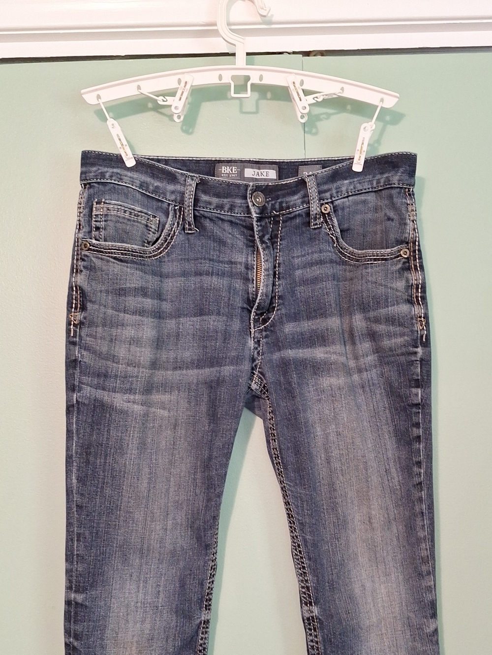 Bke Jake Straight Leg Jean Size 34R - Picture 2 of 8